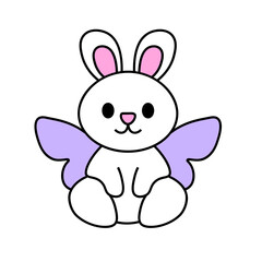 Hand drawn flat trendy cartoon element collection