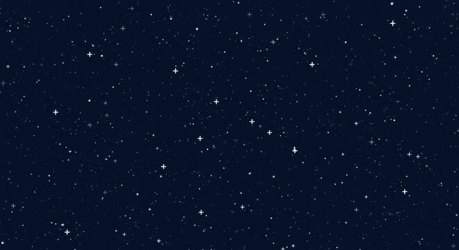 Fototapeta Starry Night Sky Background with Twinkling Stars and Dark Blue Color