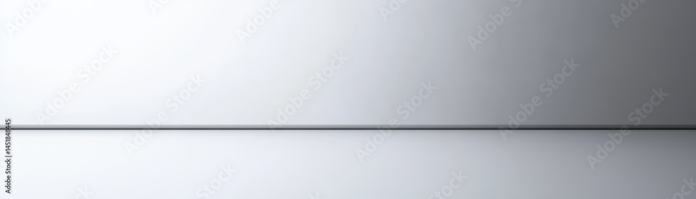 Poster Elegant Empty White and Grey Studio Background with Clean Lines Perfect for Product Display and Minimalist Design Presentations in Modern Style with Copy Space