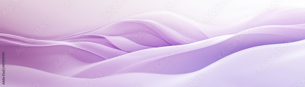 Poster Elegant Lavender Wave Background with Soft Gradients and Smooth Lines in a Dynamic Futuristic Style for Modern Art and Decorative Design
