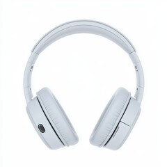 Modern Stylish Over-Ear Headphones in Soft White Color Design