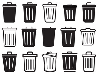 TRASH CAN SILHOUETTE