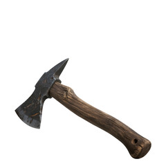 old rusty axe