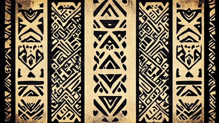 Samoan tapa cloth design, traditional geometric patterns celebrating Pacific heritage, ideal for cultural and travel design themes