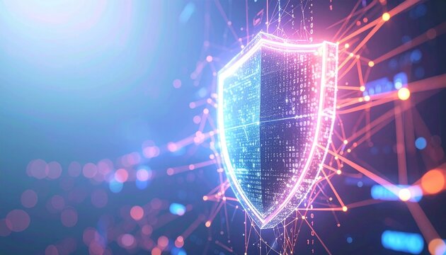 The shield stands as a beacon of digital trust.  