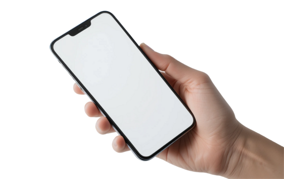 hand holding a mobile phone