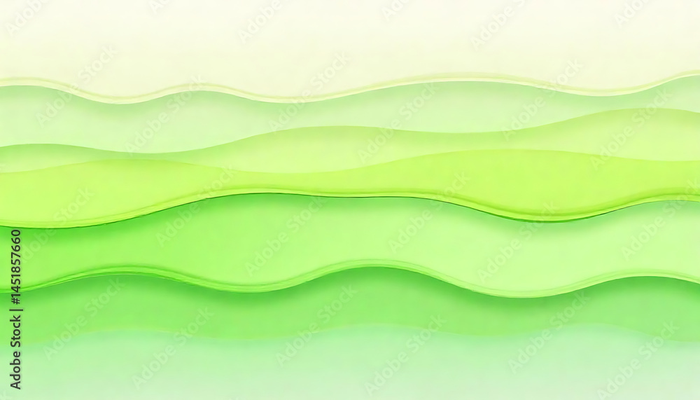 Poster abstract green layered background featuring flowing wave-like lines in a modern and stylish design.
