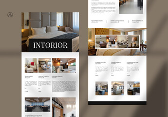 Interior News Letter Template