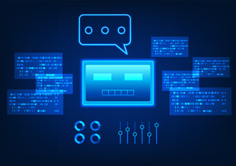 Agentic AI surrounded by program code represents an intelligent artificial intelligence that can make decisions, work, and learn on its own, with a code system that controls, analyzes, and processes.