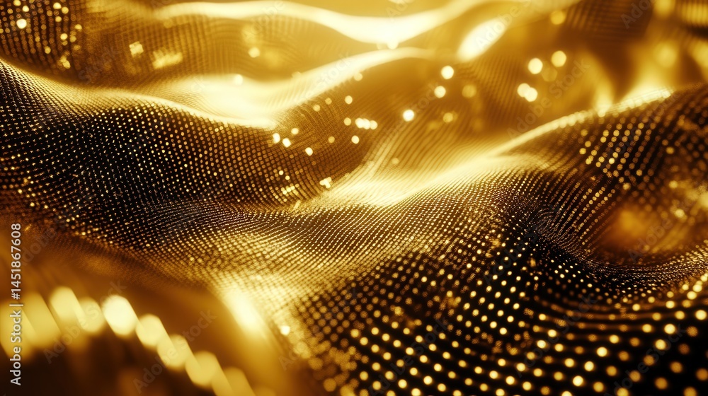 Poster shiny metallic surfaces interwoven with high-tech materials create a dynamic futuristic abstract bac