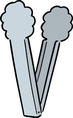 Illustration of tongs
