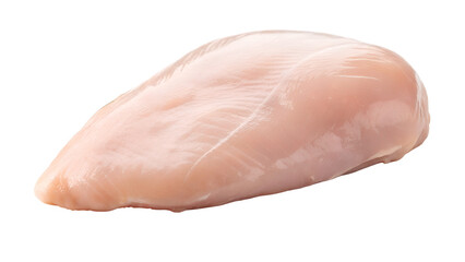Raw chicken breast isolated on transparent background