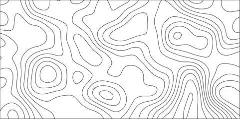 Ocean topographic line map with curvy wave isolines vector illustration with landscape. Geographical location lines, cartography contour line trails relief texture. Cartography, terrain path concept.