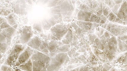 Obraz premium close-up of a freshly cut marble block revealing intricate veining and polished edges. Sunlight reflects off the smooth surface, emphasizing its natural beauty. Copy space at the top. raw marble, 