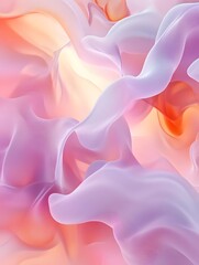 Obraz premium <Elegant Abstract Fluid Background with Vibrant Pink and Purple Wave Patterns - Modern Artistic Design>