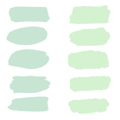 set greenl brush stroke collection