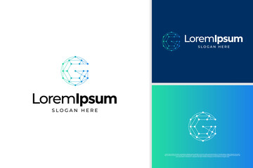 Fototapeta premium Letter G technology logo concept creative. Initial G digital logo design template