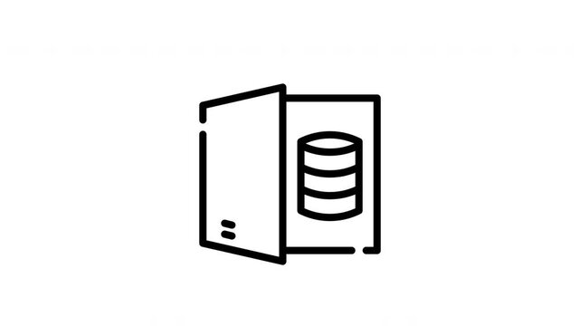 icon motion line graphic SQL format