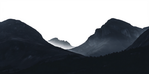 Rustic barnyard, chickens, cows, and farm equipment, countryside silhouettes, black silhouette, vector illustration, flat style. isolated on white background PNG