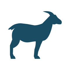 Goat svg cut file. Isolated vector illustration.