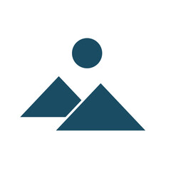 Egypt pyramids svg cut file. Isolated vector illustration.