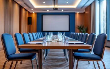 Spacious Modern Conference Room Awaits Your Meeting