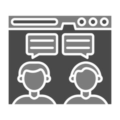 Fototapeta premium Live chat Icon