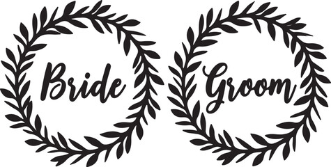 Bride Groom Wreath Bundle
