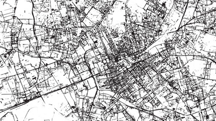 Fototapeta premium Map Vector grunge cracked texture Transparent background. vector map illustration, map with grunge texture in dot style. Abstract vector illustration of a country map