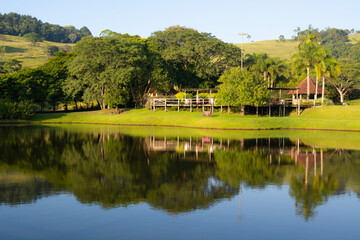 Beautiful landscapes of the Brazilian Fazenda, Rio Grande do Sul, Brazil