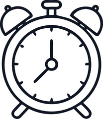 alarm clock isolated on white