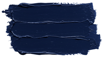 Navy Paint Strokes on Black Background Texture