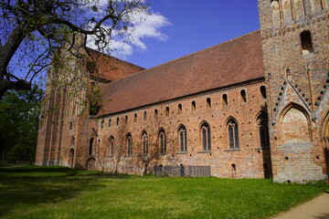 The Gothic Chorin Monastery (from 1258) is a former Cistercian abbey near the town of Chorin about six kilometers north of Eberswalde in the Barnim district of Brandenburg, Germany.