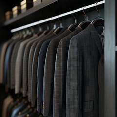 Obraz premium clothes hangers in a shop