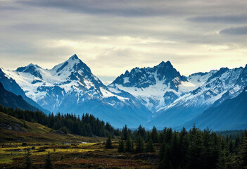 Obraz premium mountains in the morning