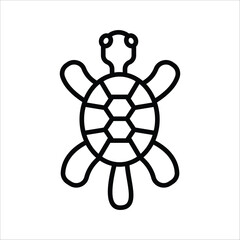 Turtle icon. Simple turtle icon for social media, app and web design. Vector illustration.