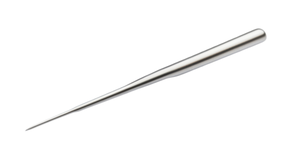 Sewing Needle Isolated on Clean White Background