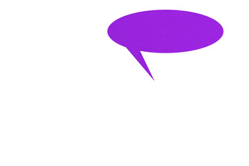 Purple paper cut speech bubble, chat symbol with speech bubbles, cartoon style speech bubbles PNG transparent