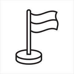 Simple Set of Flag Icon set. Contains such Icons as Achievement, Victory, vector illustration on white background