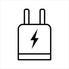 mobile charger Flat icon set. vector illustration on white background