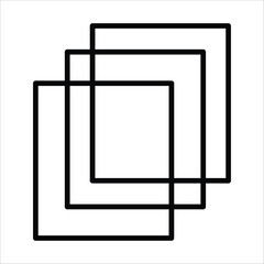 photograph vector icon on background
