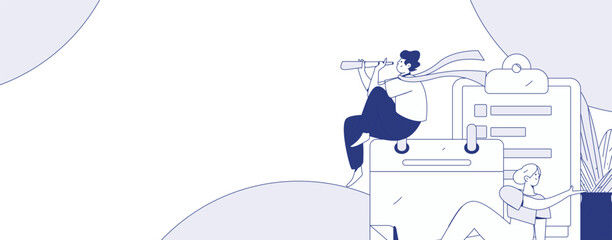 Invite friends to conduct questionnaire flat vector concept operation hand drawn illustration
