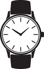 Hand watch silhouette icon vector illustration