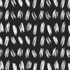Handdrawn black brushstroke pattern