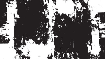 Abstract vector black noise. Small particles of debris and dust. 