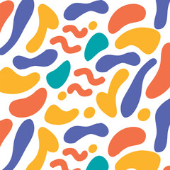 Colorful abstract shapes pattern background