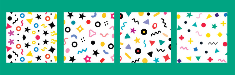 Colorful Geometric Shape Patterns