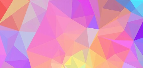 Obraz premium Vibrant gradient prism shapes in dynamic motion, minimalist geometric design ideal for social media, elegant, simple