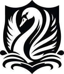 Swan Silhouette Icon
