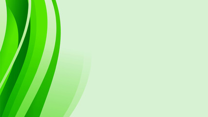 Flowing clear green vector background for environmental theme